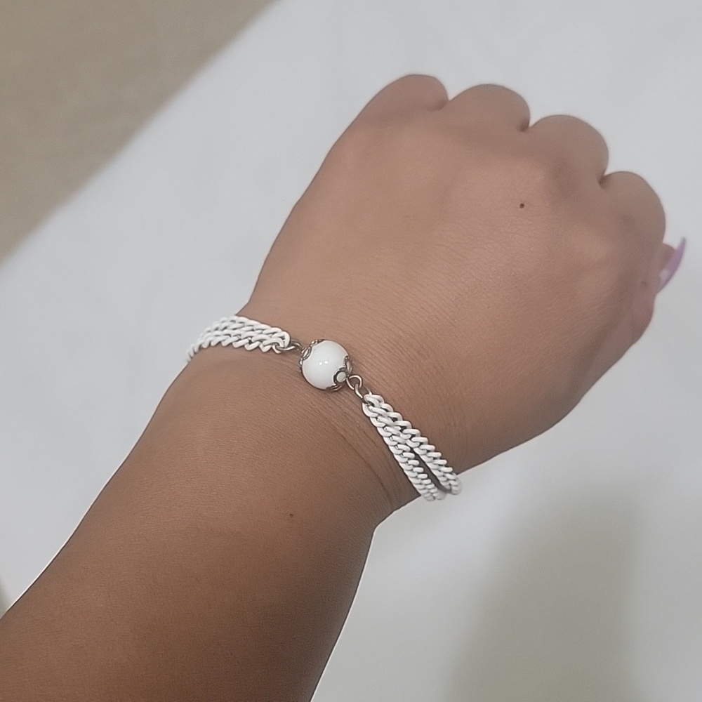 🏷️White chain Bracelet